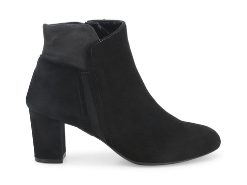 Melluso tronchetti eleganti in camoscio nero Z424-217366